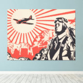 Japanse impreiale krijgsoorlog 2 Canvas Afdruk (Insitu (Houten vloer))