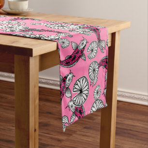 Japanse Indigo Roze Karper Volkspatroon Medium Tafelloper
