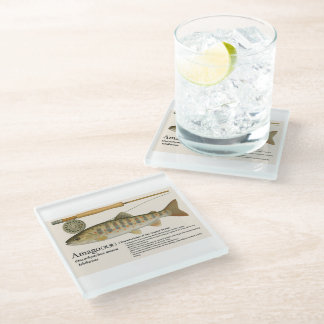 Japanse Inheemse Forel – Amago Glazen Onderzetter