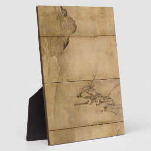 Japanse inkt op papier Gibbons Primates & Landscap Fotoplaat