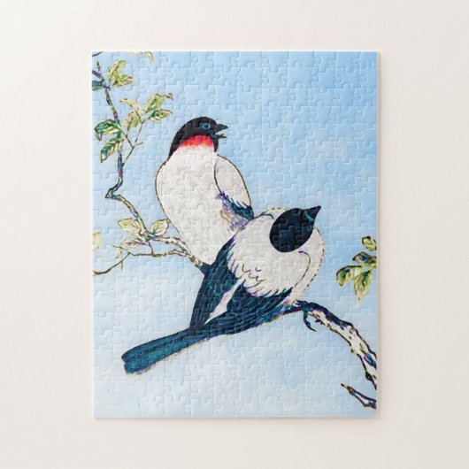  Japanse inktschets van vinken Legpuzzel (Verticaal)