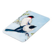 Japanse inktschets van vinken Magneet (Linkerzijde)