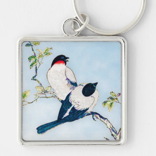 Japanse inktschets van vinken Sleutelhanger