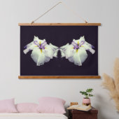 Japanse Iris-bloem Abstract in Bloom Hangend Wandkleed (Slaapkamer)