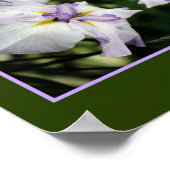Japanse Iris-bloem Abstract in Bloom Poster (Hoek)