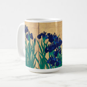 Japanse Irises (detail), Ogata Kōrin Koffiemok