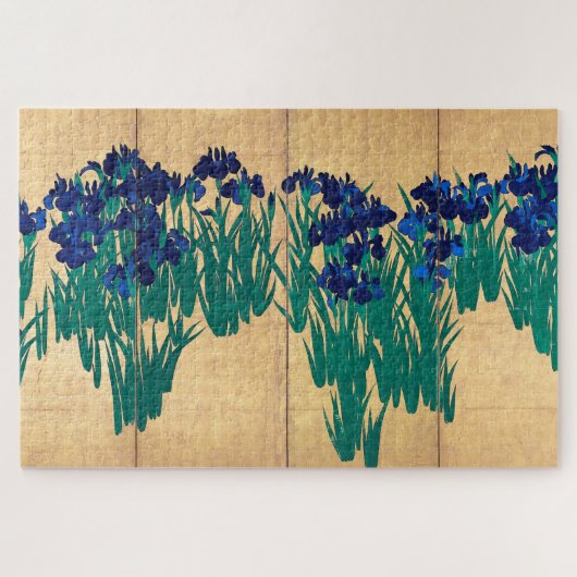 Japanse Irises, Ogata Kōrin Legpuzzel (Horizontaal)