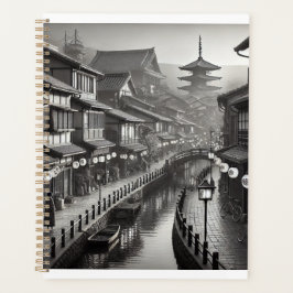 Japanse jaren 90 stijl zwart en wit roestvrij staa planner