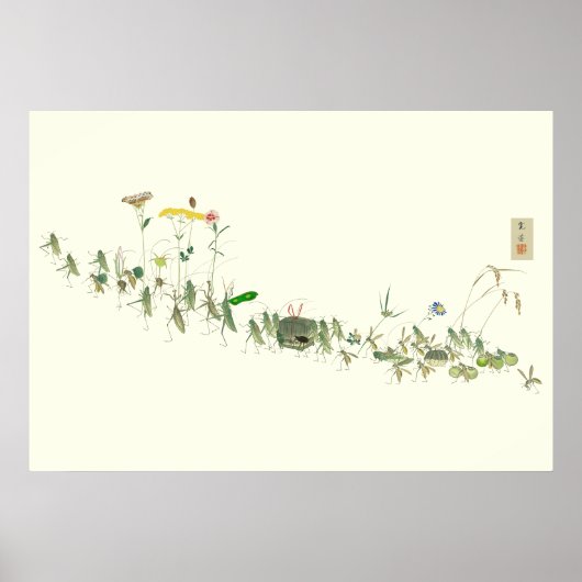  Japanse Joyous Insects Natuur Poster (Voorkant)