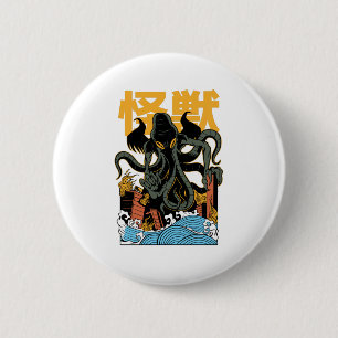 Japanse kaiju Cthulhu Ronde Button 5,7 Cm