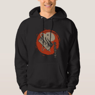 Japanse kalligrafie analoge synthesizer Octopus Sy Hoodie