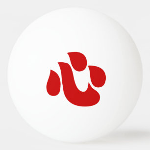 Japanse Kanji Heart 【 Shin/Kokoro 】 心 Pingpongballen