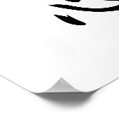 Japanse Kanji voor Bepaling - Kesshin Poster (Hoek)