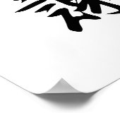 Japanse Kanji voor Gratitude - Kansha Poster (Hoek)