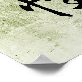 Japanse Kanji voor Guts - Konjou Poster (Hoek)