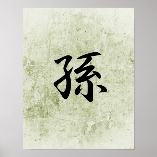 Japanse Kanji voor kleindochter - mago Poster (Voorkant)
