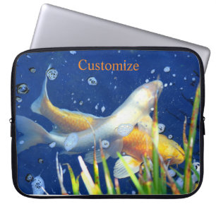 Japanse karper in vijver Thunder_Cove Laptop Sleeve