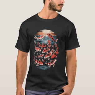 Japanse Karper Koi Vis Nishikigoi Sanke Showa Karp T-shirt