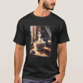 Japanse kat eet tonkotsu ramen t-shirt (Voorkant)