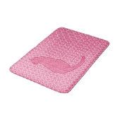 Japanse kat - Fuchsia roze batik Badmat (Gekanteld)