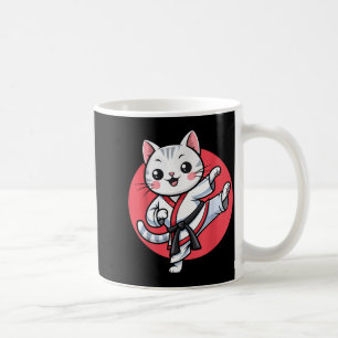 Japanse Kat Karate Kawaii Jiu Jitsu Vrouwen Meisje Koffiemok