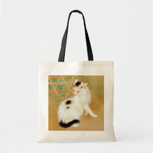 Japanse kat, Takeuchi Seihō, Japanse kunst Tote Bag