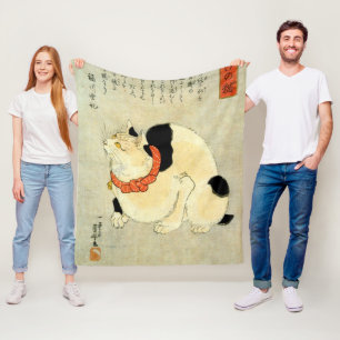 Japanse kat, Utagawa Kuniyoshi Fleece Deken