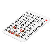 Japanse Katakana-tabel (Hanafuda) Magneet (Linkerzijde)