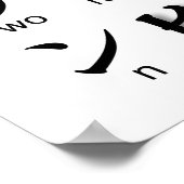 Japanse Katakana-tafel (Ninja) Poster (Hoek)