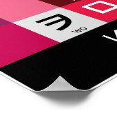 Japanse Katakana-tafel Poster (Hoek)