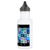 Japanse Katakana-tafel Waterfles (Rechts)