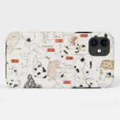 Japanse katten Case-Mate iPhone case (Achterkant (horizontaal))