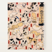 Japanse katten door Utagawa Kuniyoshi Planner (Achterkant)