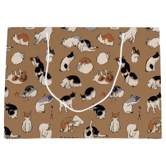 Japanse katten, Hiroshige, Ukiyo-e Groot Cadeauzakje (Voorkant)