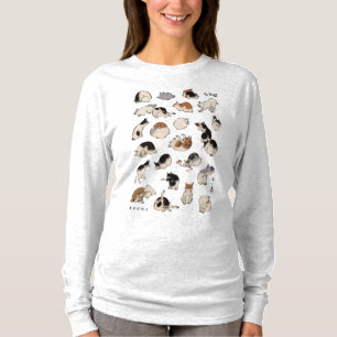 Japanse katten, Hiroshige, Ukiyo-e T-shirt