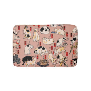 Japanse katten Ukiyo-e Funny kat Badmat