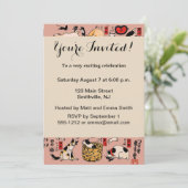 Japanse katten Ukiyo-e Funny kat Kaart (Staand voorkant)