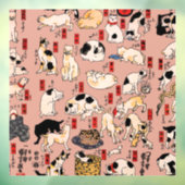 Japanse katten Ukiyo-e Funny kat Raamsticker (Vel 3)
