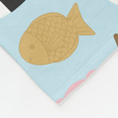 Japanse Kawaii Snacks Fleece Deken (Hoek)
