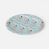 Japanse Kawaii Snacks Papieren Bordje (Gekanteld)