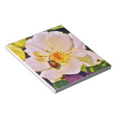 Japanse keet op witte roze notitieblok (Schuin)