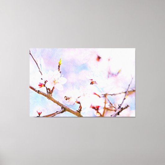 Japanse kers - Sakura in Bloom Canvas Afdruk (Voorkant)