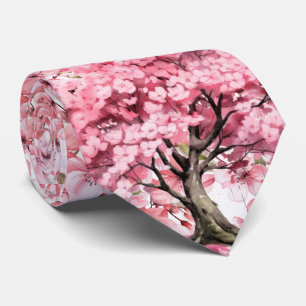 Japanse Kersenbloesem Boom Halsdas Stropdas