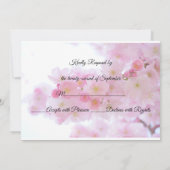 Japanse Kersenbloesem Bruiloft Kaart (Achterkant)