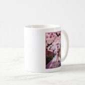 Japanse kersenbloesem koffiemok (Voorkant rechts)