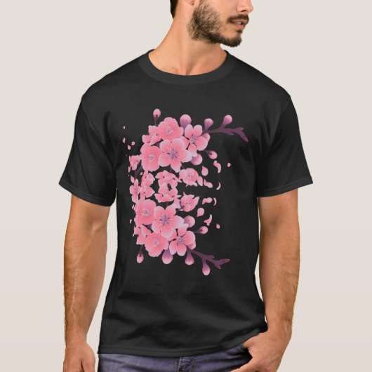 Japanse Kersenbloesem Sakura Trending T-shirt (Voorkant)