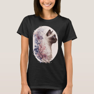 Japanse Kersenbloesem Siamees Kattenras Sakura F T-shirt
