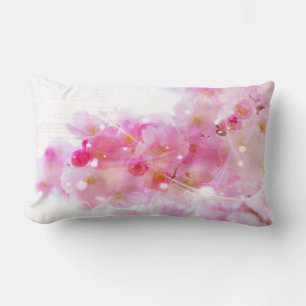 Japanse Kersenboom met Pastelroze Bloesems Kussen