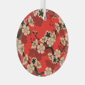 Japanse kersentak: Stijlvol Glas Ornament (Voorkant Rechts)