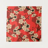 Japanse kersentak: Stijlvol Wandkleed (Voorkant (horizontaal))